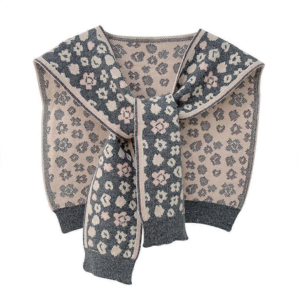 Spring Summer Short Poncho Flowered Tunic Cape for Lady