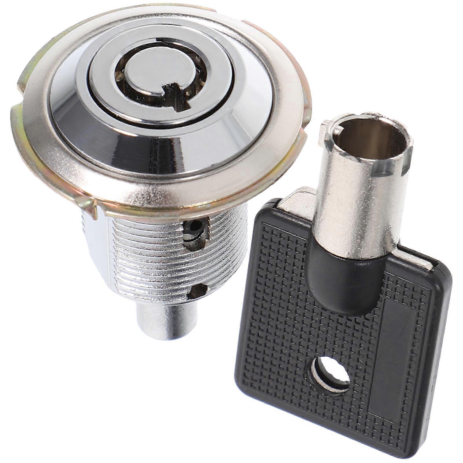 1 Set Tubular Cam Lock Keyed Cabinet Cam Lock Zinc Alloy Push Cam Lock