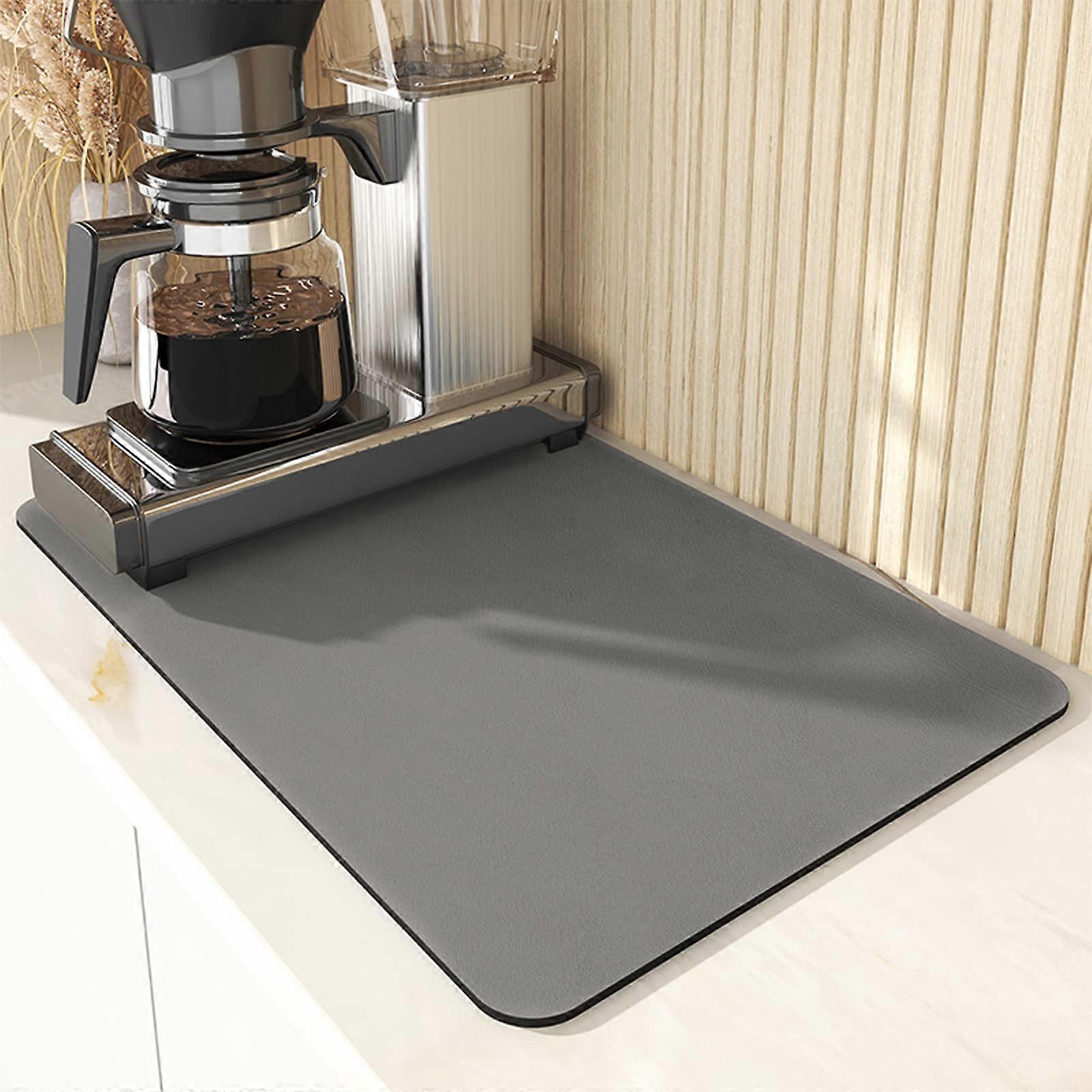 Draining Mat for Kitchen Counter, Quick-Drying Dish Drainer Board Mat 50cm X 60cm