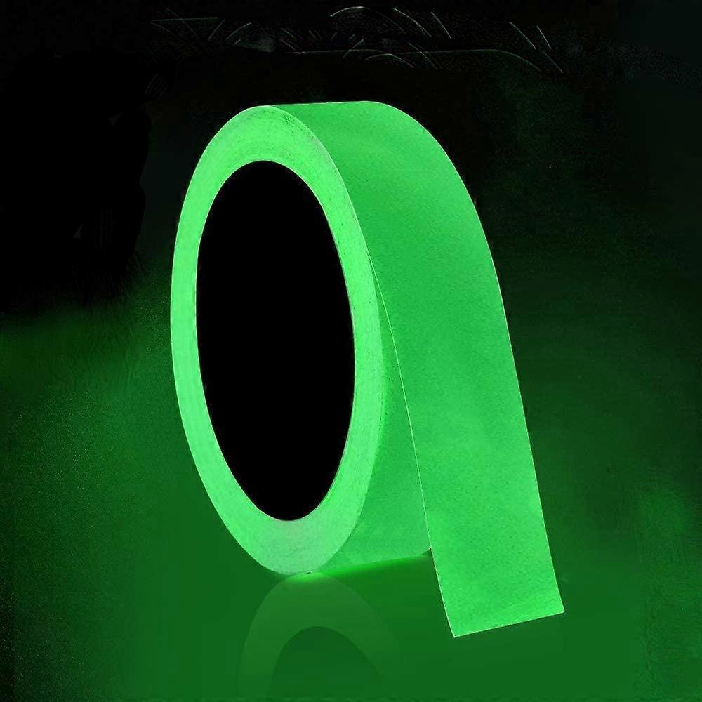 2.5cm x 10m Fluorescent Tape, Luminous Self Adhesive Tape, Glow in the Dark Tape, Fluorescent Night Self Adhesive, Removable