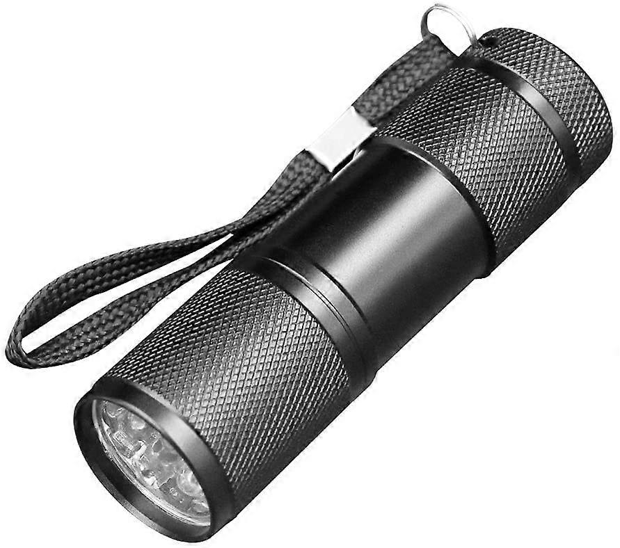 Blacklight detection 9 LED UV ultra violet flashlight torch