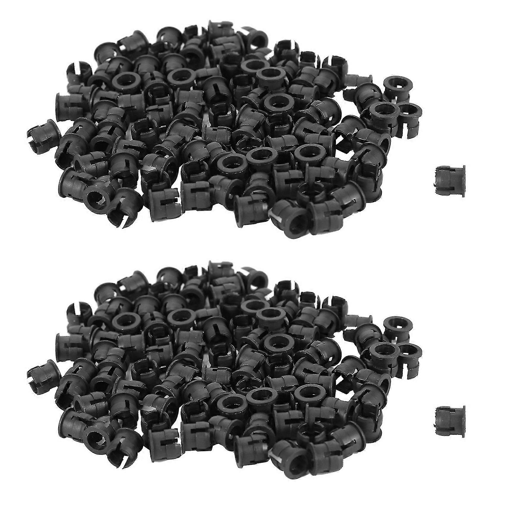 200 Pieces Black Plastic 5mm Led Clip Holder Display Panel Mount Cases