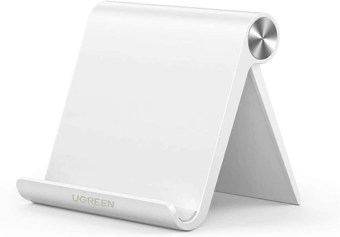 מחזיק מעמד טלפון סלולרי עבור שולחן טלפון חכם תחנת עגינה לטלפון נייד מתקפל, לבן-2 חבילה