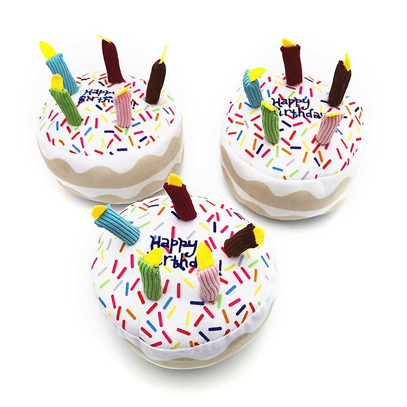 Cake Squeaky Toys Playing Interactive Bite Toys