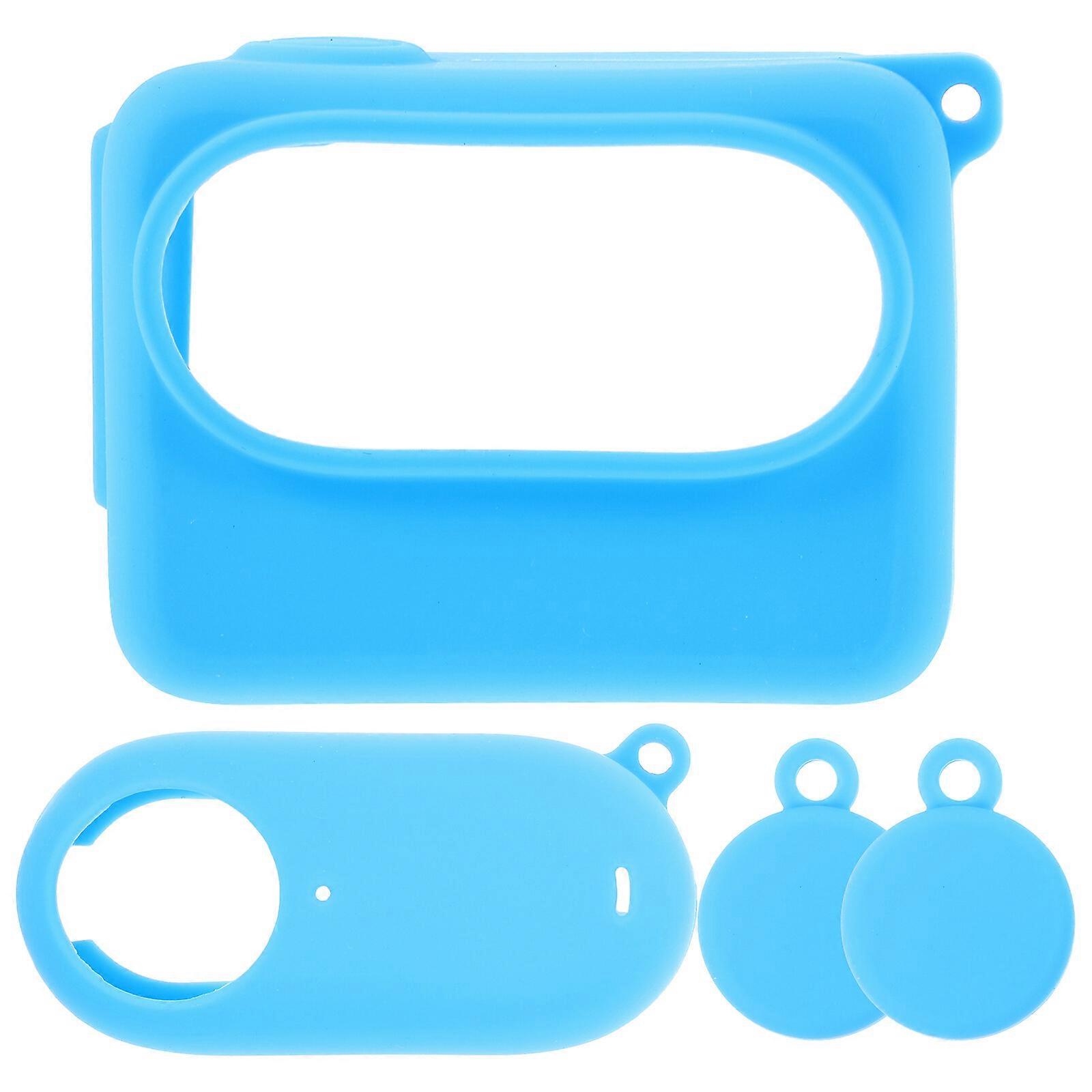 2pcs Protective Camera Cases with Lanyards Small Camera Protectors Compatible for Insta360 GO3