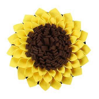 Forme de tournesol Chien Snuffle Mat Chiot Dressage Sniffing Feeding Blanket Pet Pad