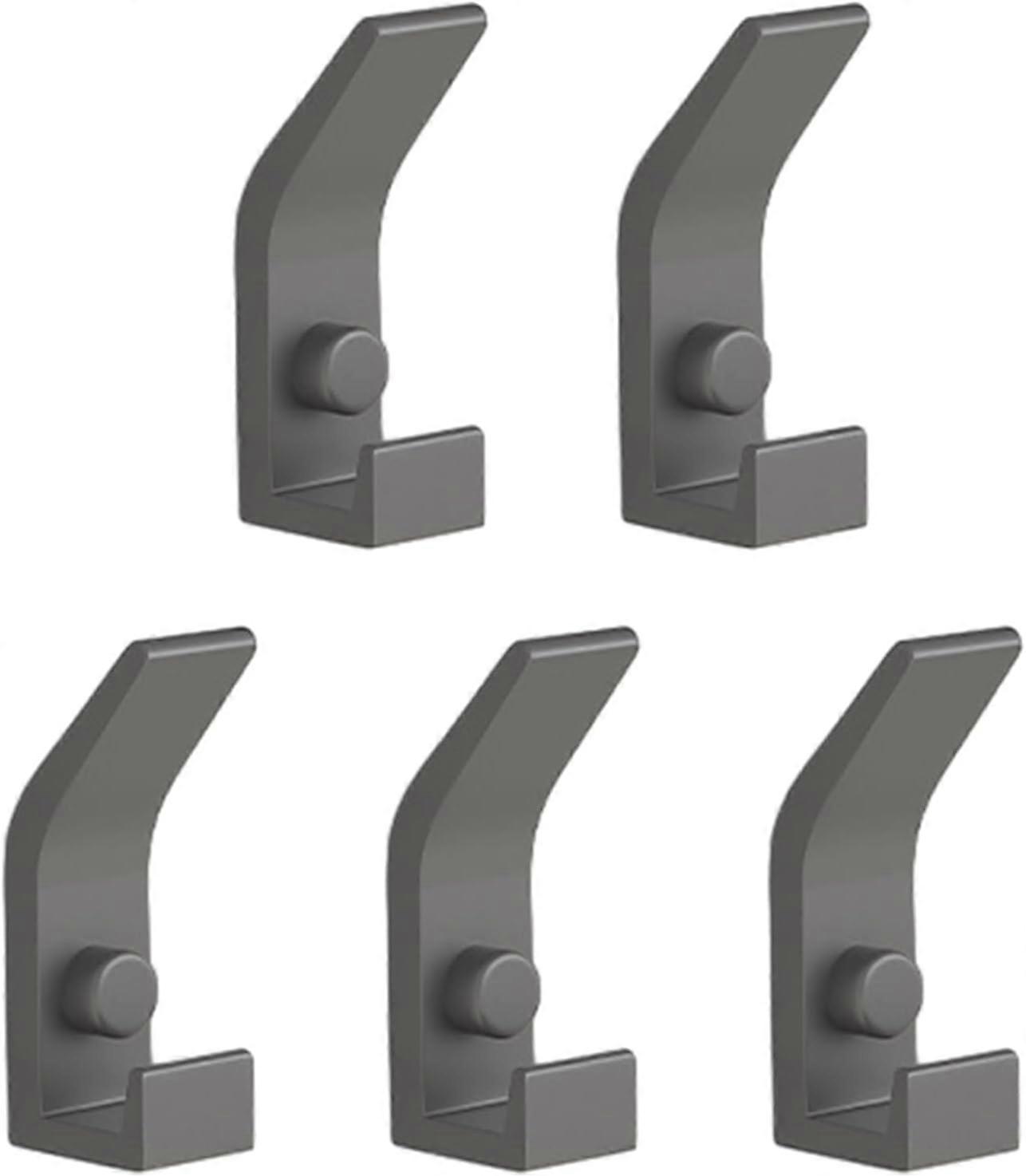 Set of 5 Metal Clothes Hooks - Functional Wall Hooks - Practical Hangers for Wall Mounting