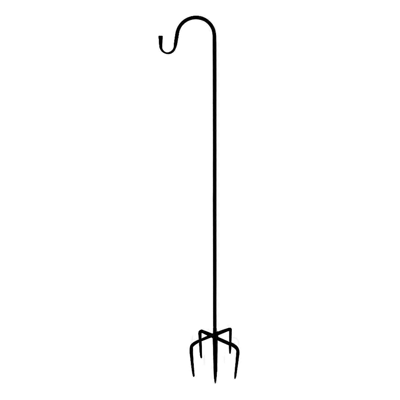 Justerbar fuglemater Pole Shepherd Hook med 5 pinner Base