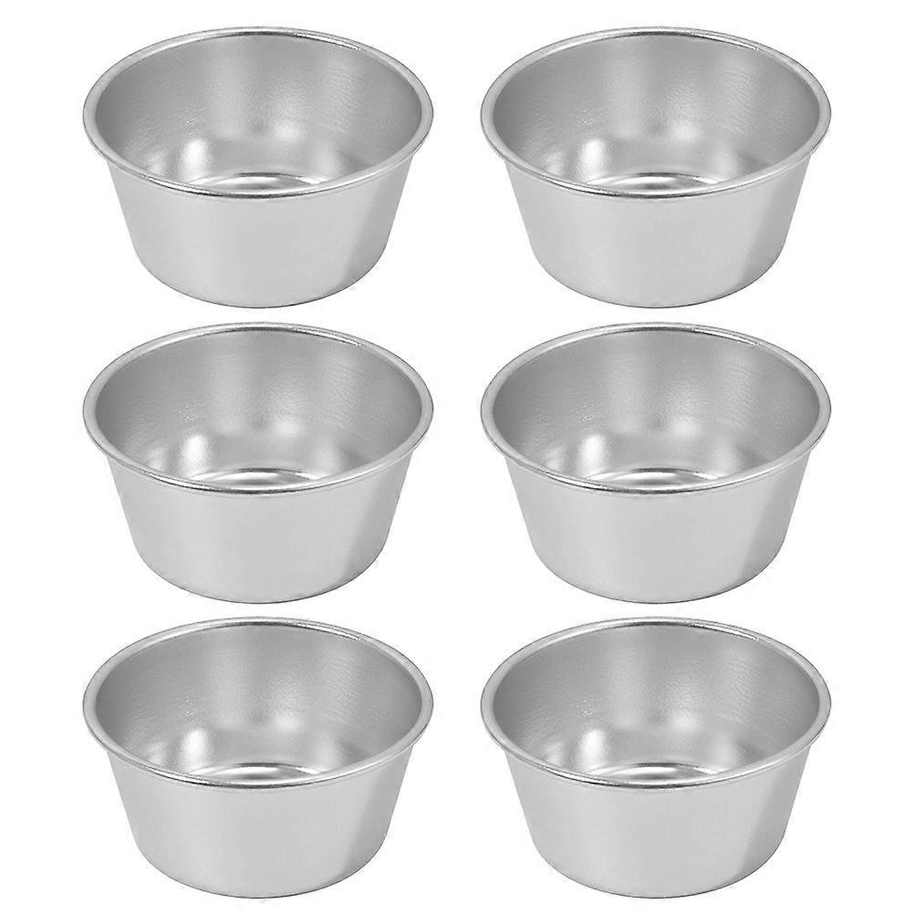6Pcs Muffin Cake Molds Multi-function Muffin Cups Metal Baking Molds Baking Accessory