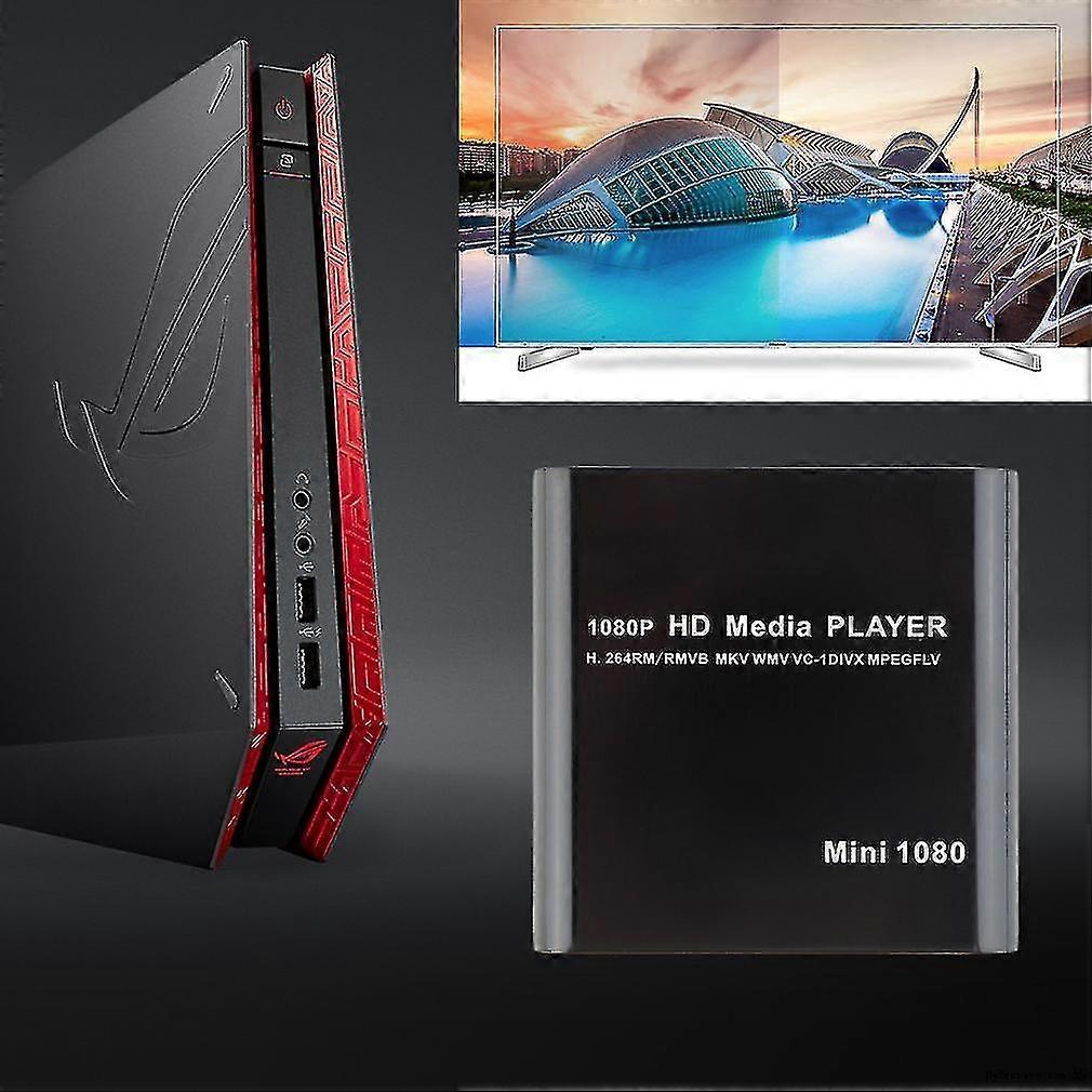 Us Mini 1080p Full Hd Media Player-with Mkv/rm/usb Hdd-hdmi Function