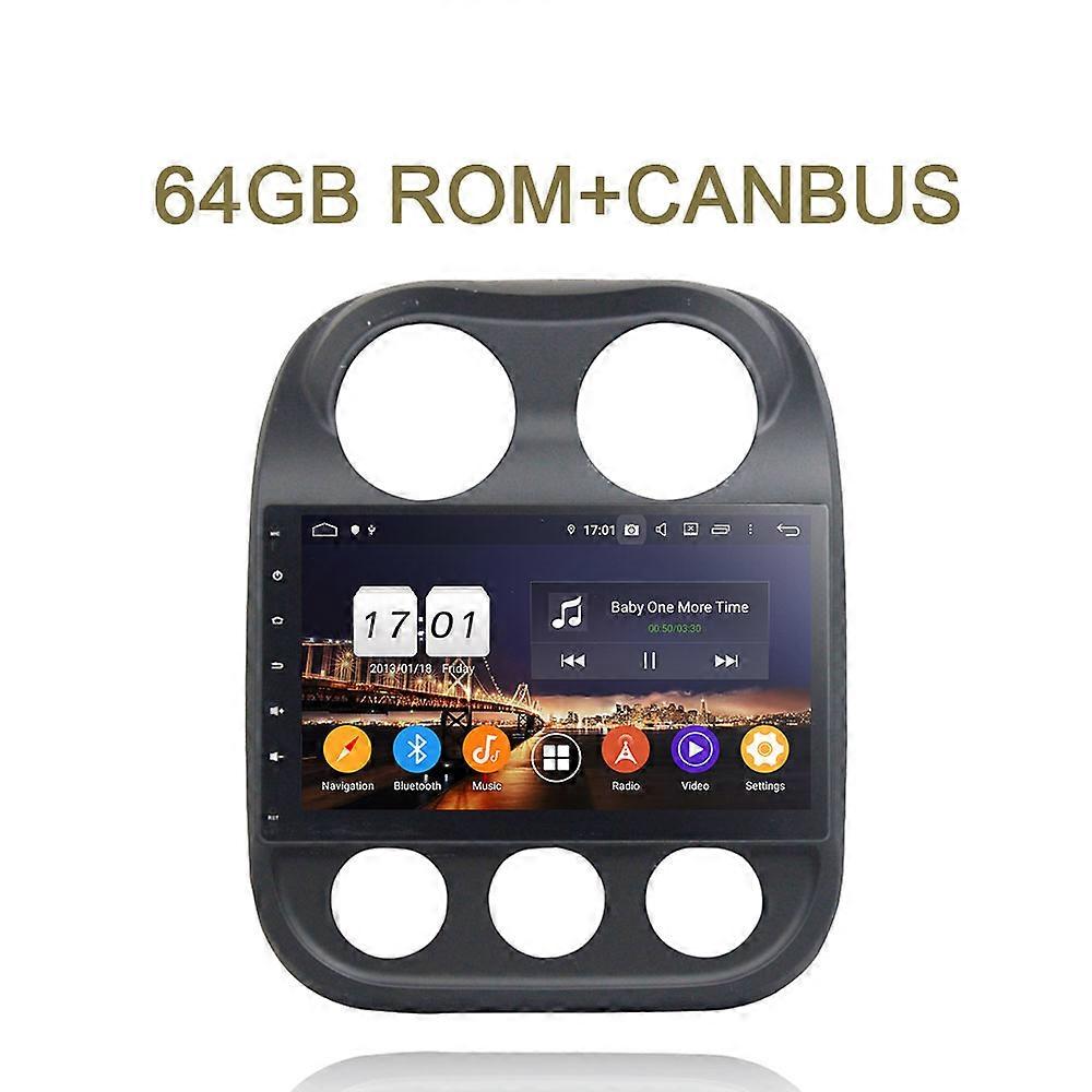 PX6 10.1" DSP TDA7851 Android 12.0 8GB+68GB+8 core Car DVD Player GPS Glonass autoradio Bluetooth 5.0 For Jeep Compass 2014 2015