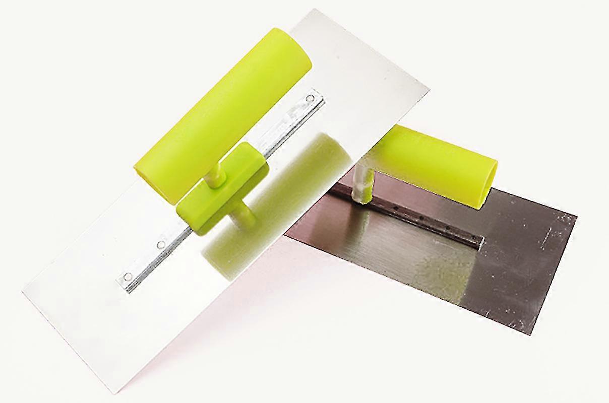 The Mason Pushes The Knife To Scrape The Putty Tool