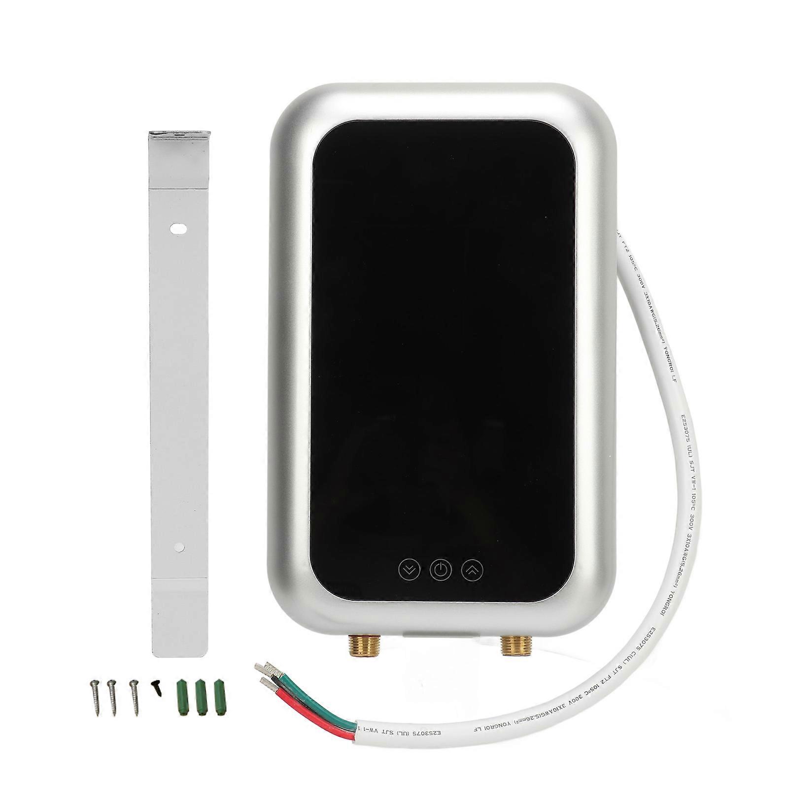 9KW Electric Tankless Water Heater, Mini Automatic Constant Temperature Water Heater with Display Screen for Kitchen Bathroom 240V