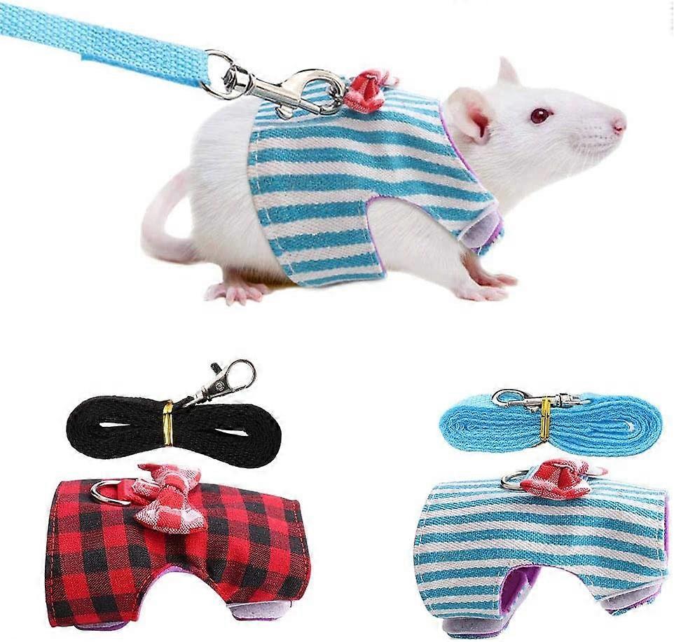Pet Harness, Adjustable Cat Harness Small Animals Traction Rope Chest Strap
