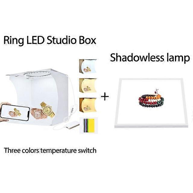 Lush-mini LED light panel, 20cm, without shade, photo studio light, kit with 6 c