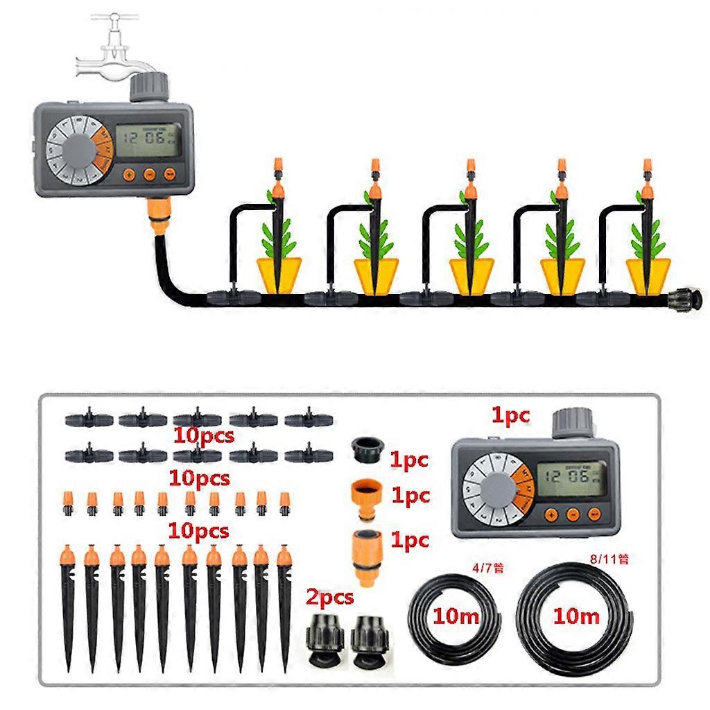  Stor skjerm Automatisk vanning Vann Timer Vanntett Intelligent Sprinkler Controller Utendørs Garden Lawn Vanning tappekran Device Tool