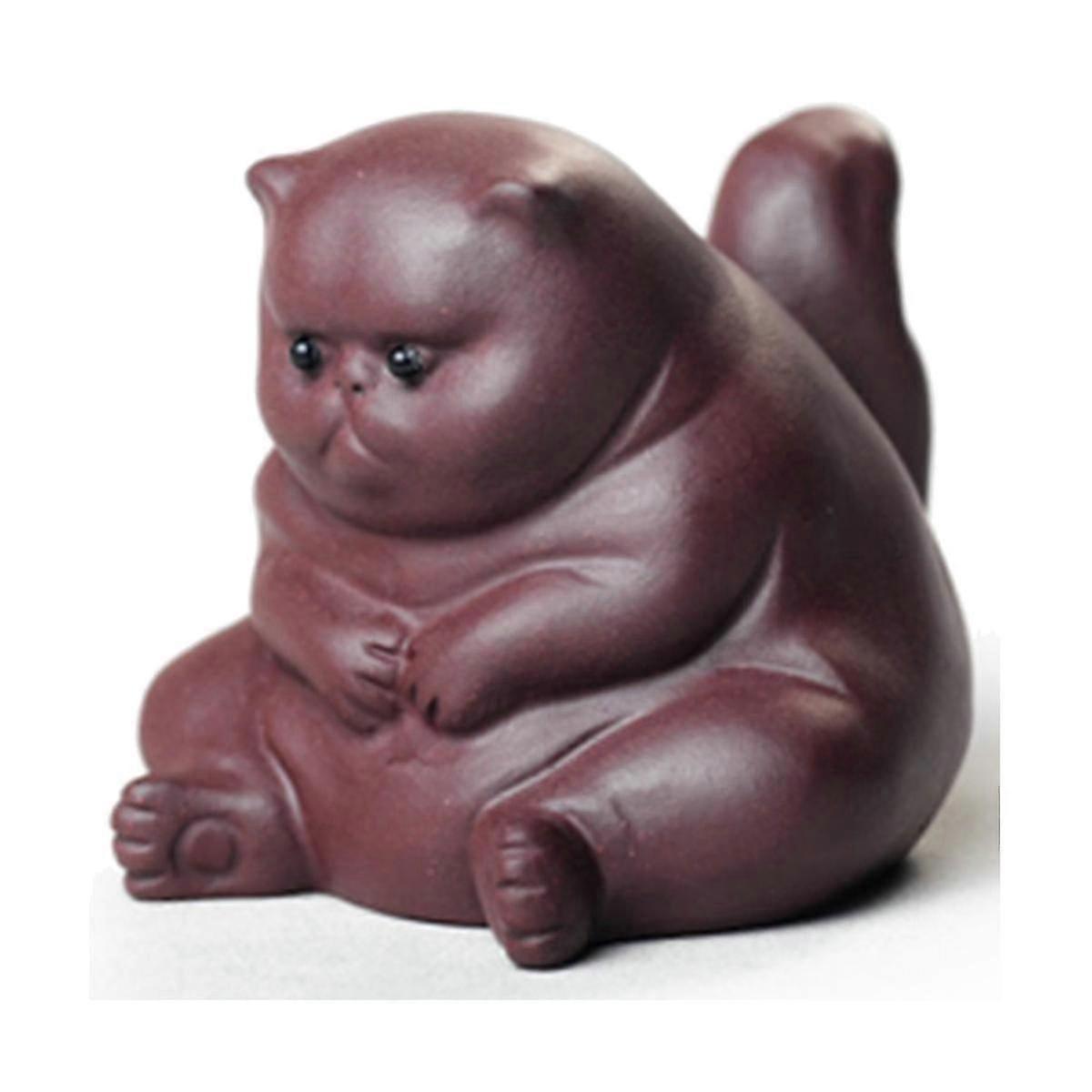 الشاي الأليفة غاضب غير سعيد الأليفة تمثال ، لطيف الشاي زخرفة الملحقات ، الديكور لمكتب طاولة الشاي Te