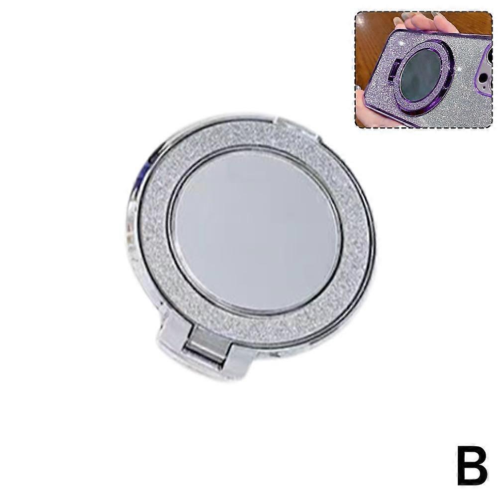 Glitter Magnetic Stand Case Mirror Ring Cover