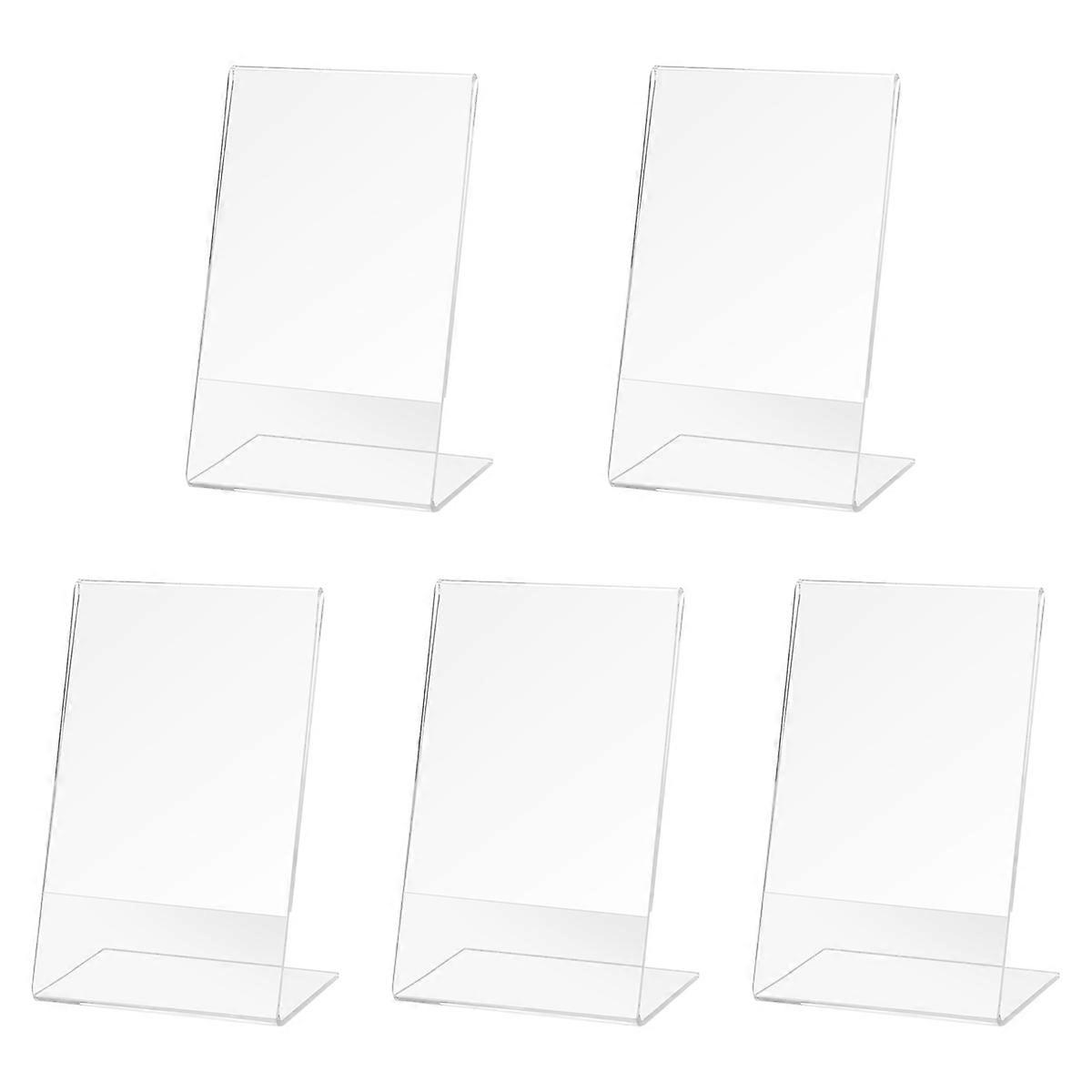 5 قطع مكتب الاكريليك عرض النشرة تقف عداد البلاستيك رسالة مجلس القائمة COLLEGE حامل ل Bu