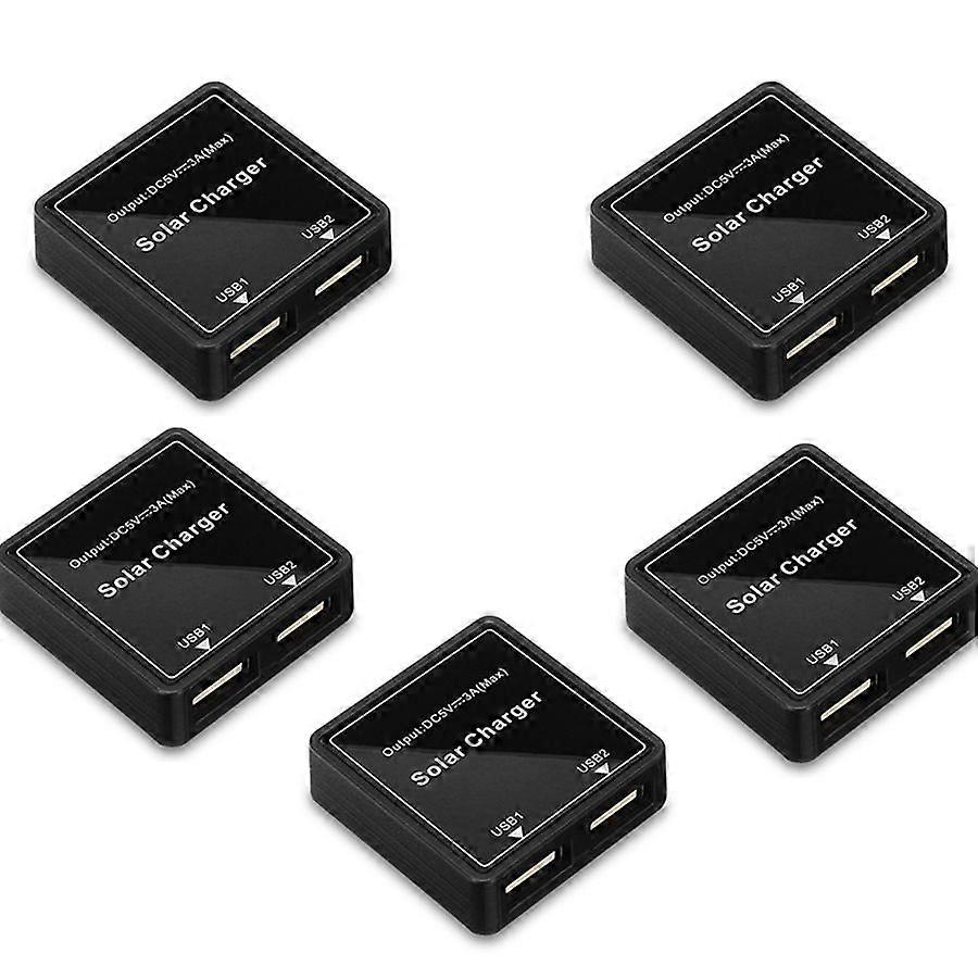 5PCS Solar Panel Junction Box Dual USB Regulator Set Charging Mobile Phone 3A Regulator Mp4 Fan Bat