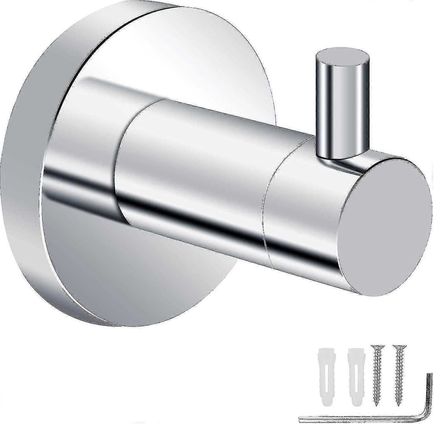 خطاف حائط من الفولاذ المقاوم للصدأ للمناشف الثقيلة ، منظم حمام سعة تحميل 10 كجم