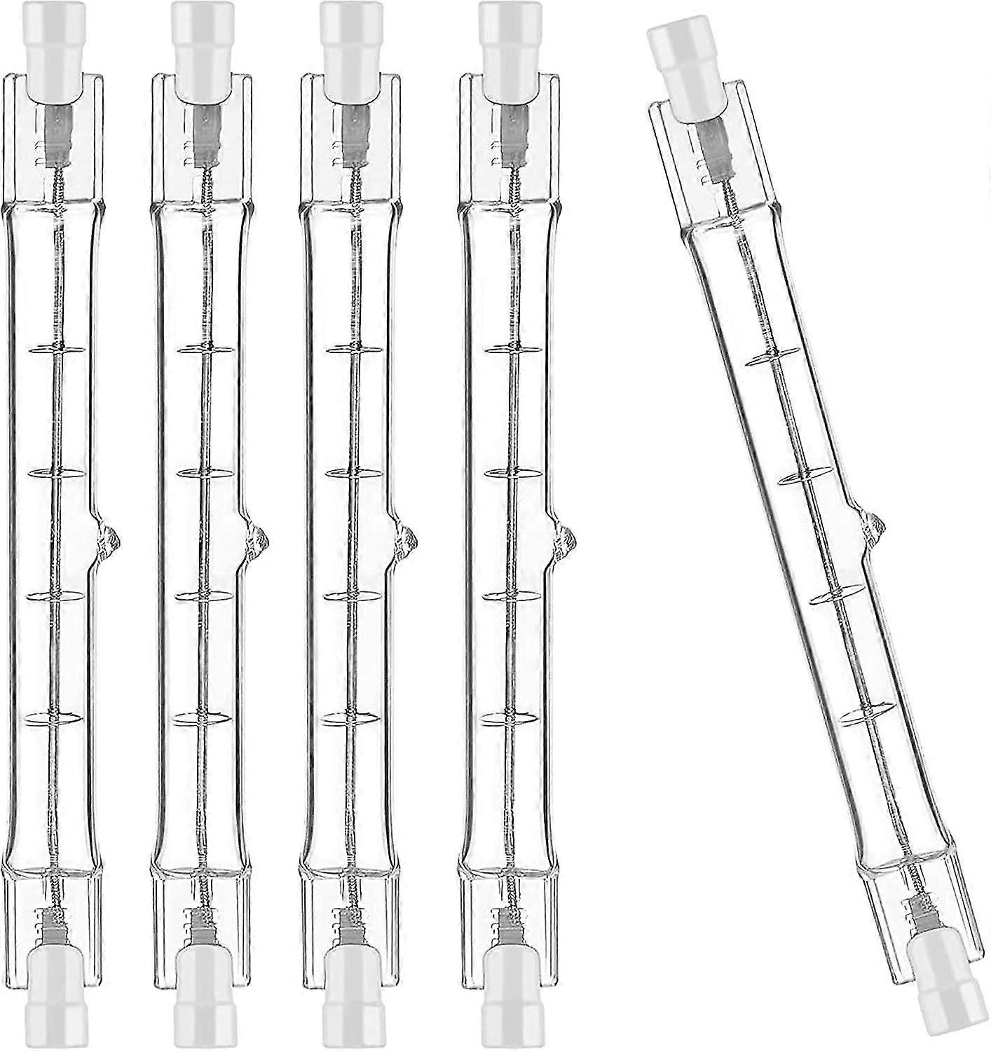 مجموعة من 5 لمبة هالوجين R7s 118 مم 200 واط 230 فولت ، قضيب هالوجين R7s 118 مم ، لمبة هالوجين R7s مصباح قضيب هالوجين قابل للتعتيم