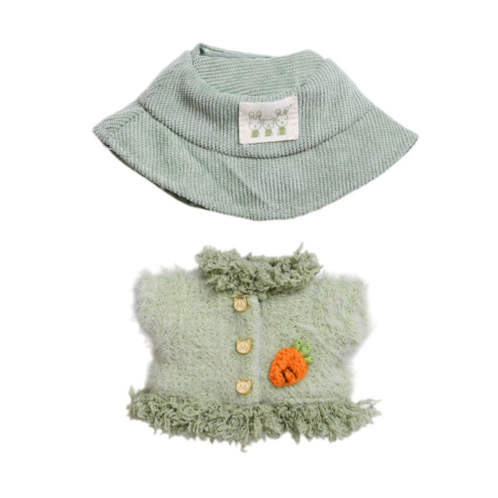 Plush Figure Coat for Kids DIY Fashion Pretend Play Open Front Coat for 15cm