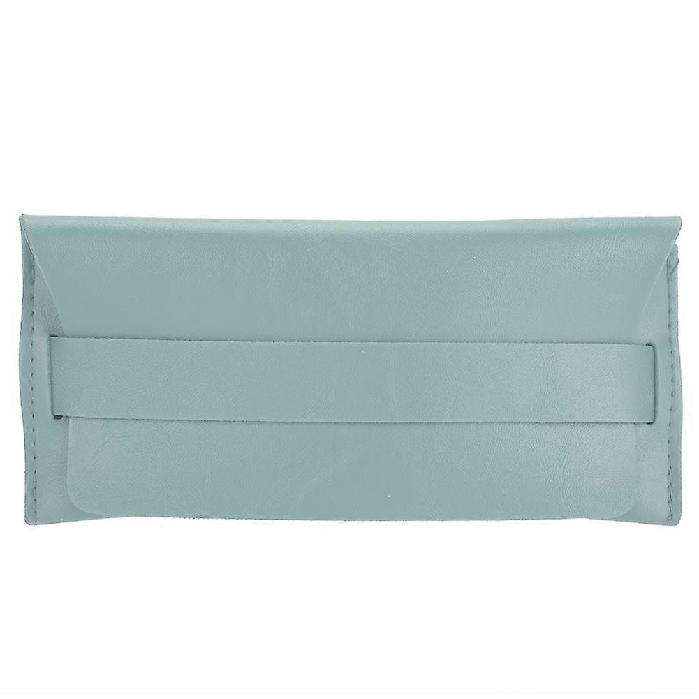 Portable Simple Glasses Box  Solid Color Frame Eyeglass Sunglasses Storage Case (Grey Green)