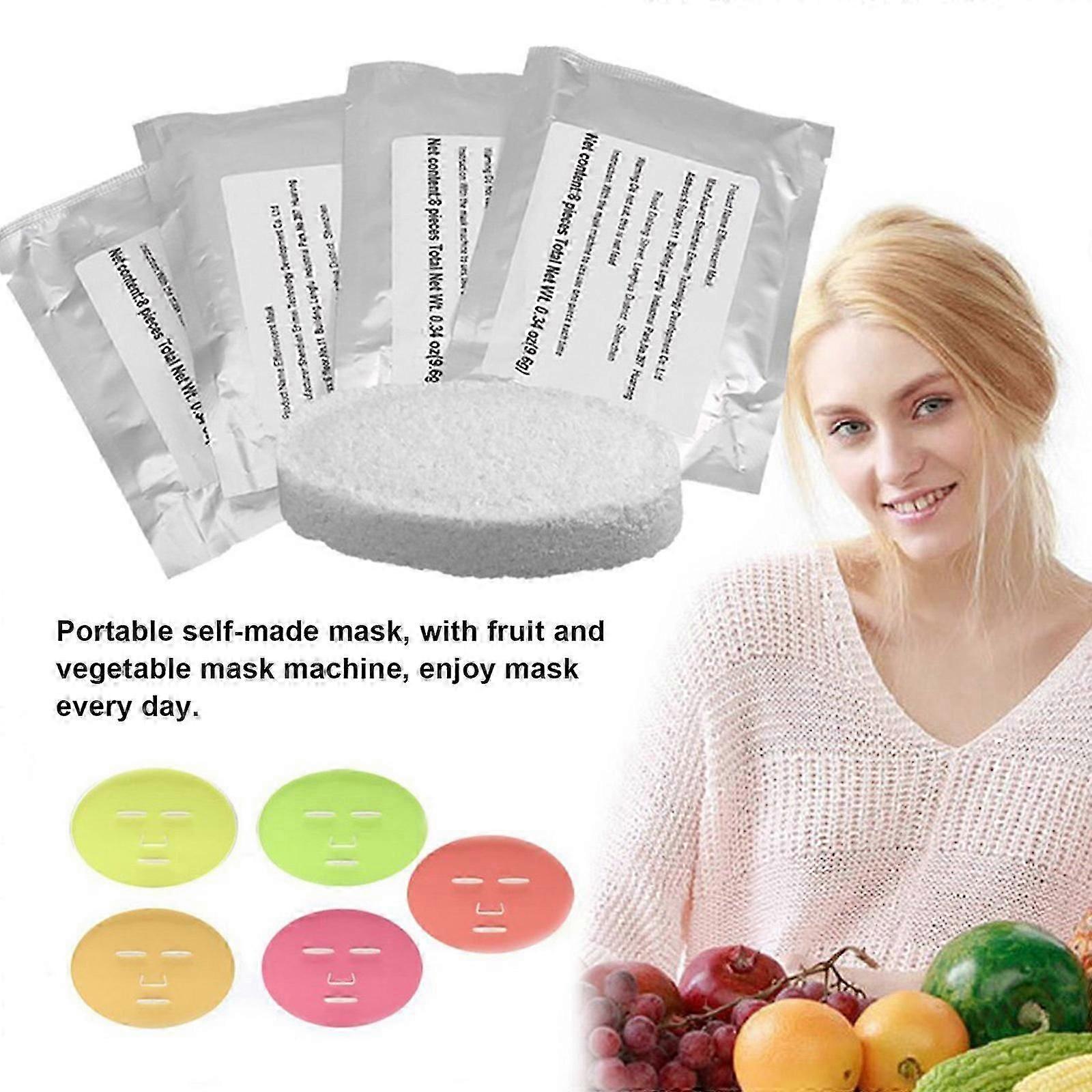 Collagen solidifying mask sheet DIY fruit and vegetable mask machine special effervescent tablets 32 pieces (mask machine not included)