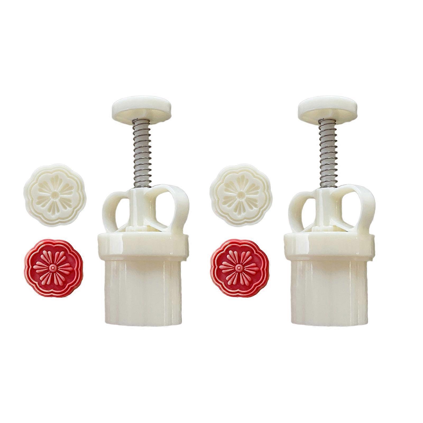 Easy to Use Mung Bean Cake Mold Flower Shape Hand Pressure Mooncake Mold Perfect for Beginners and Baking Enthusiasts