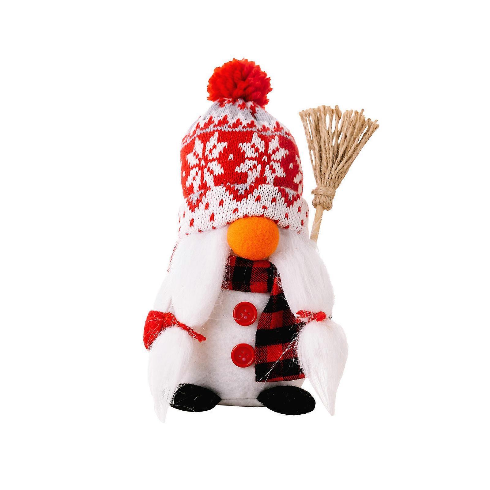 Lovely Faceless Penguins DwarfOrnament Festival PenguinGnome Figurine with Fluffys Pom-Pom Hat used for Holiday Display