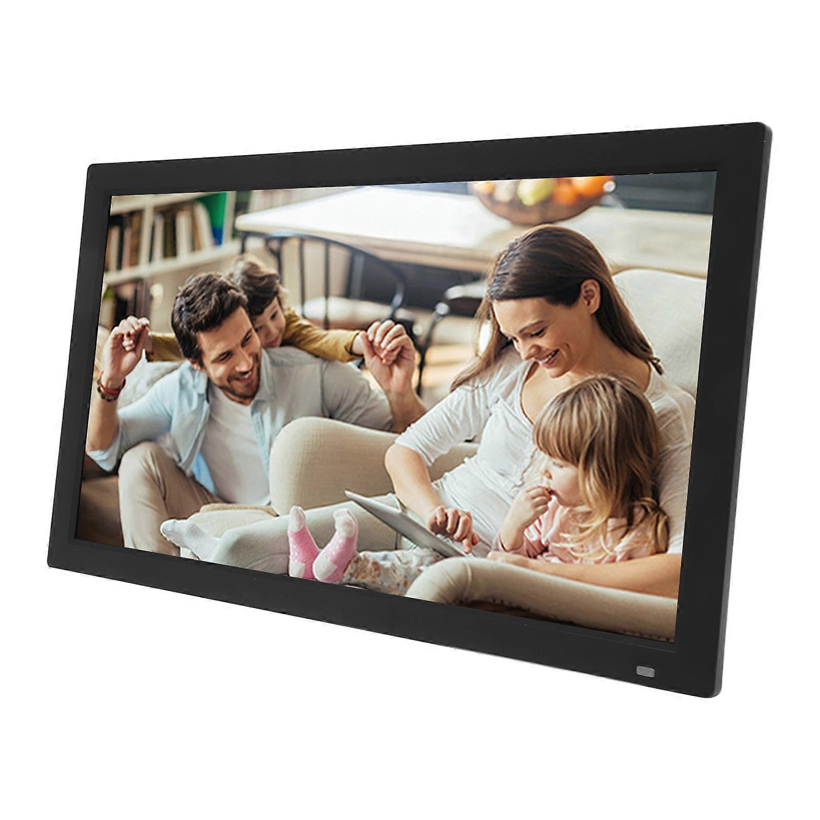 21.5 Inch Digital Picture Frame 1920x1080 IPS HD Screen Music Slideshows Calendar Time Digital Photo Frame 100‑240V AU Plug 