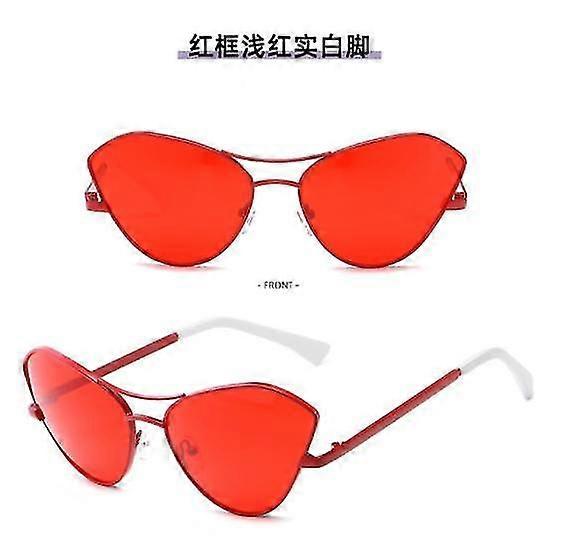 2022 New Outlet Femmes Mode Cat Eye Glasses Metal Gradient Lunettes de soleil