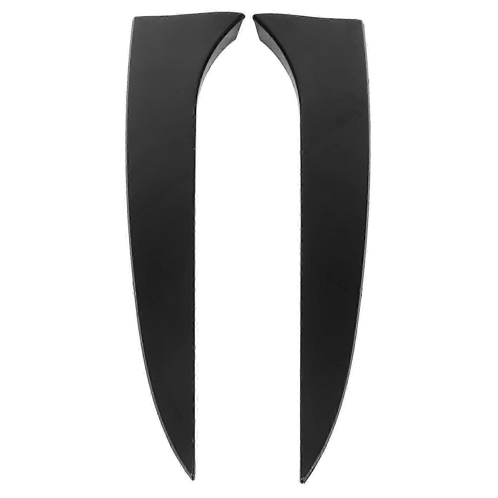 2 Pcs Rear Window Spoiler Glossy Black Left Right Side Wing Cover Trim For Superb 20082015