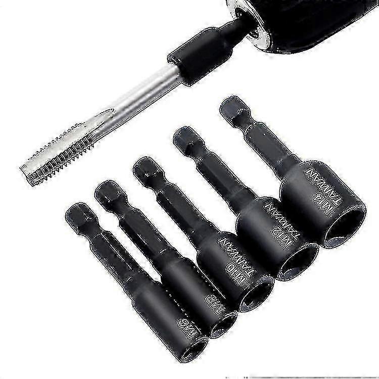 unique Tap Die Socket Adapter 1/4 Quot Hex Shank Metric Screw Tap Threading Tool