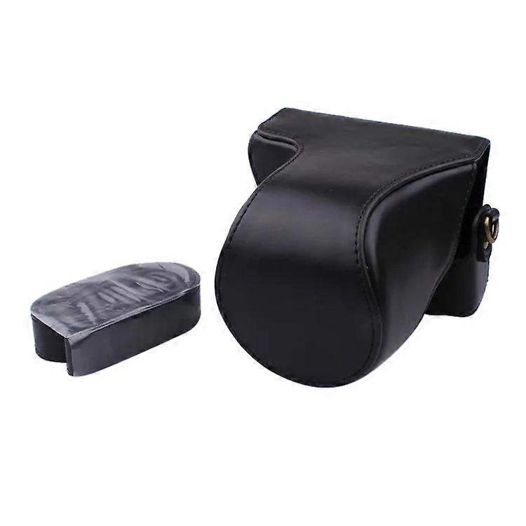 Full Body Camera PU Leather Case Bag with Strap for Canon EOS M200