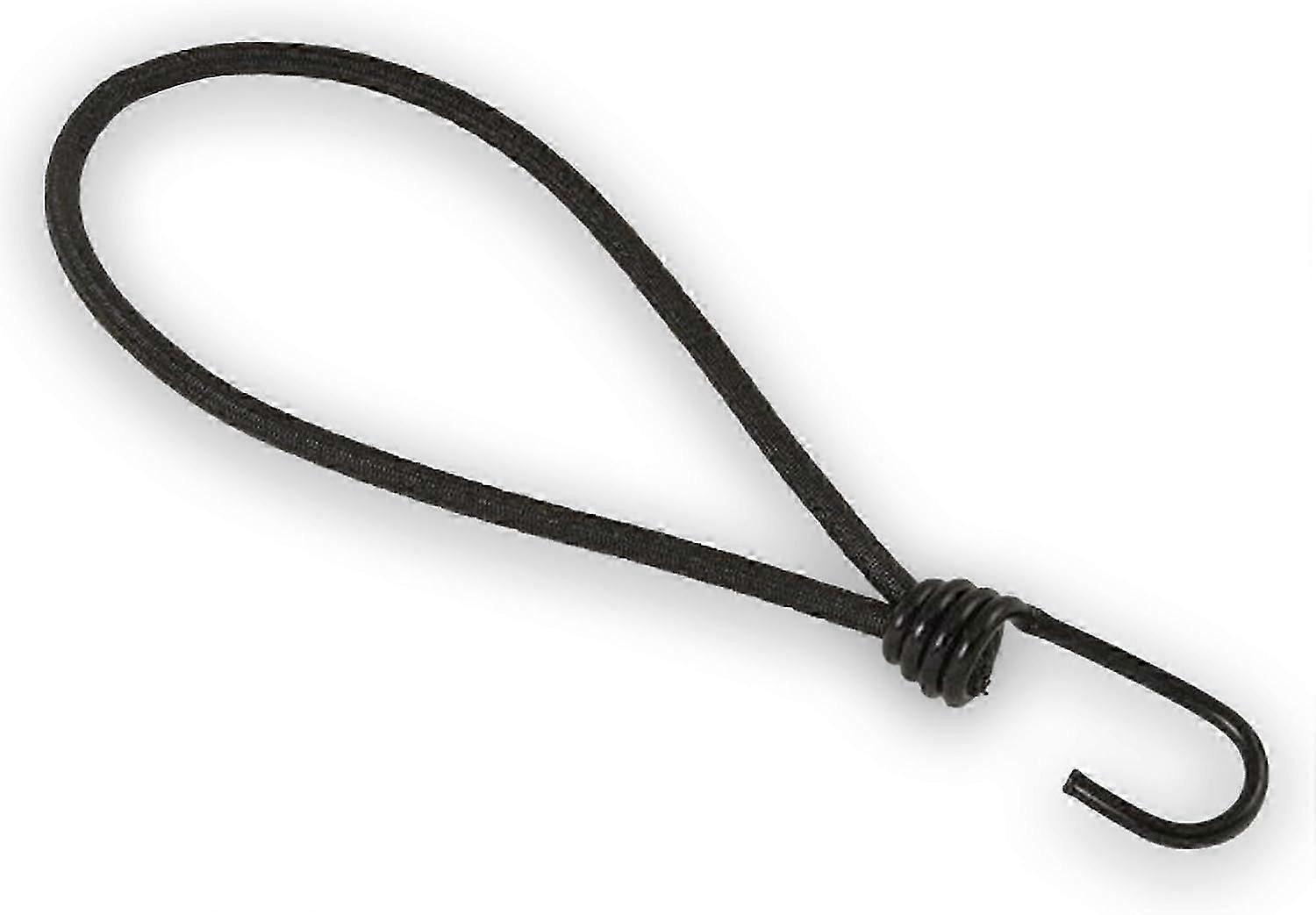 25 pieces elastic with hook 20cm tarpaulin expander tensioner with spiral hook loop 200mm  6mm expander loop black