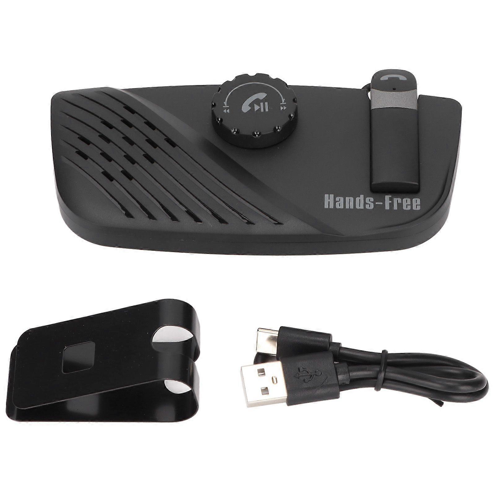 Car Bluetooth Speakerphone with Noise Cancelling and Earphone