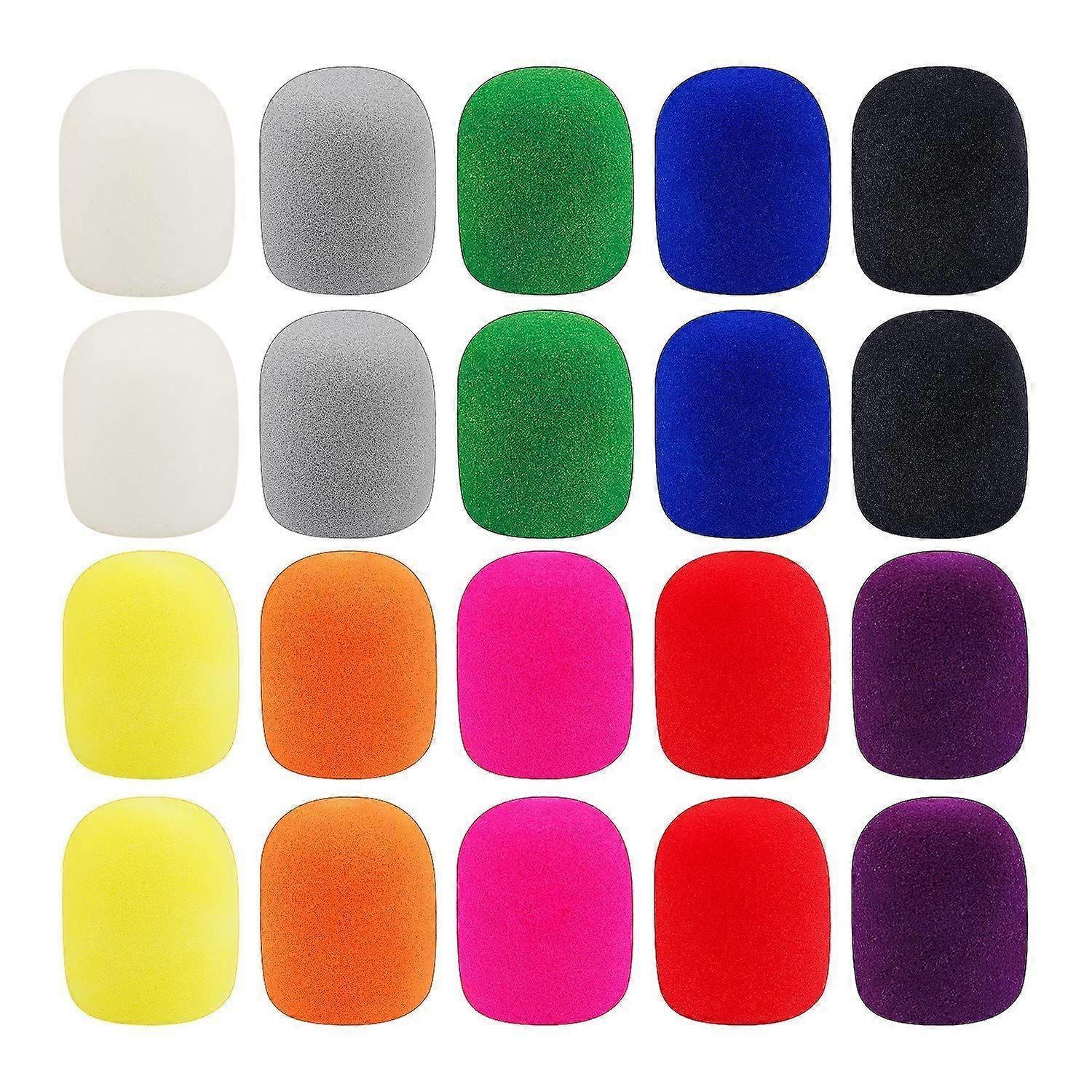 20 pcs Thick Handheld Stage Microphone Windscreen Foam Cover Karaoke DJ