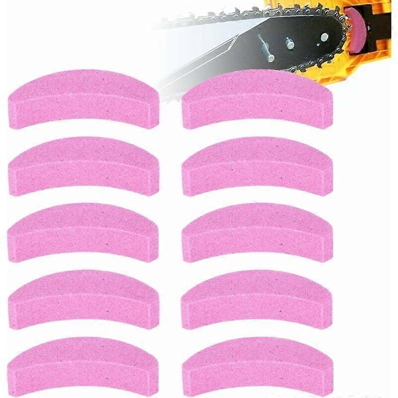 Grindstone Chainsaw Teeth Sharpener, 10Pcs Quick Replacement Chainsaw Sharpening Stone Kit for Portable Homeowner Chain Sharpener