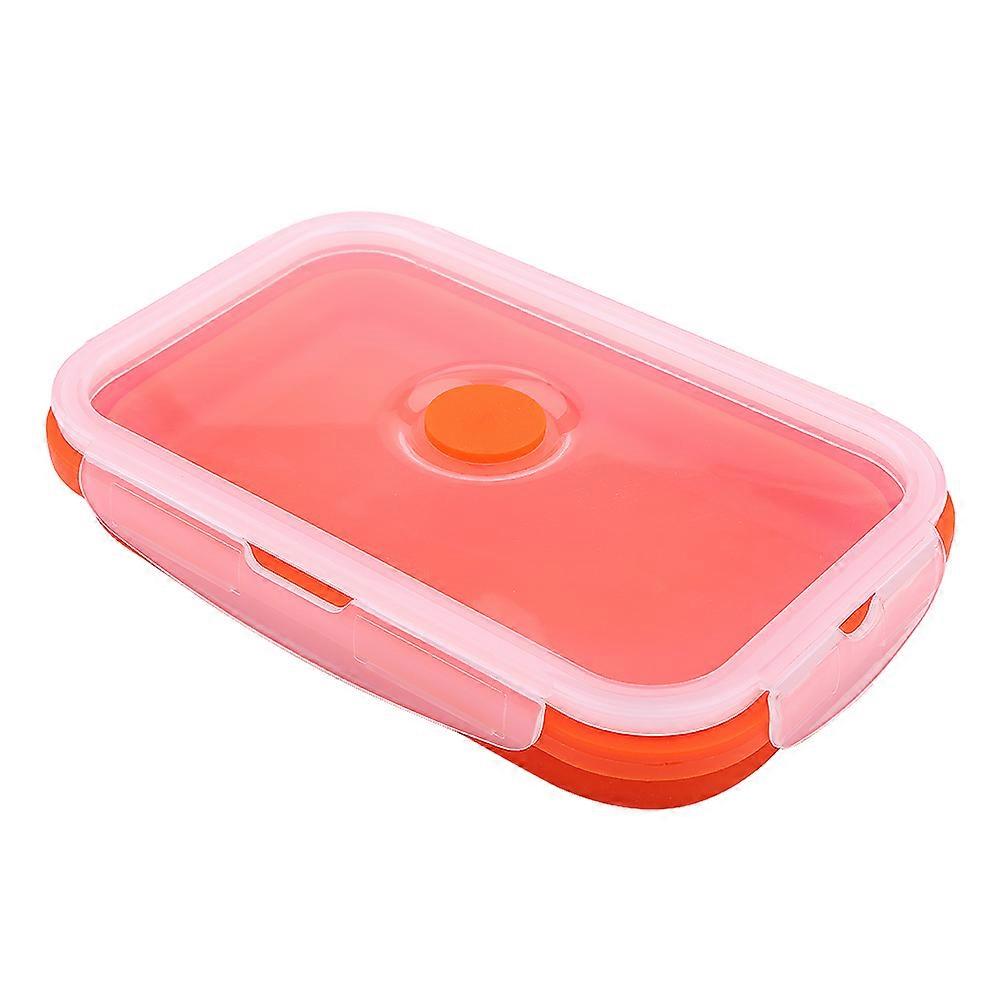 Silicone Collapsible Bowl Bento Boxes 3-Compartment Folding Food Storage Container for Meal Prep, Travel, and Camping