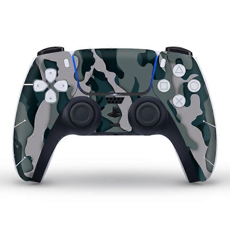 Camouflage Skin Sticker For PS5 Controller Waterproof Scratchproof Protactive Decal