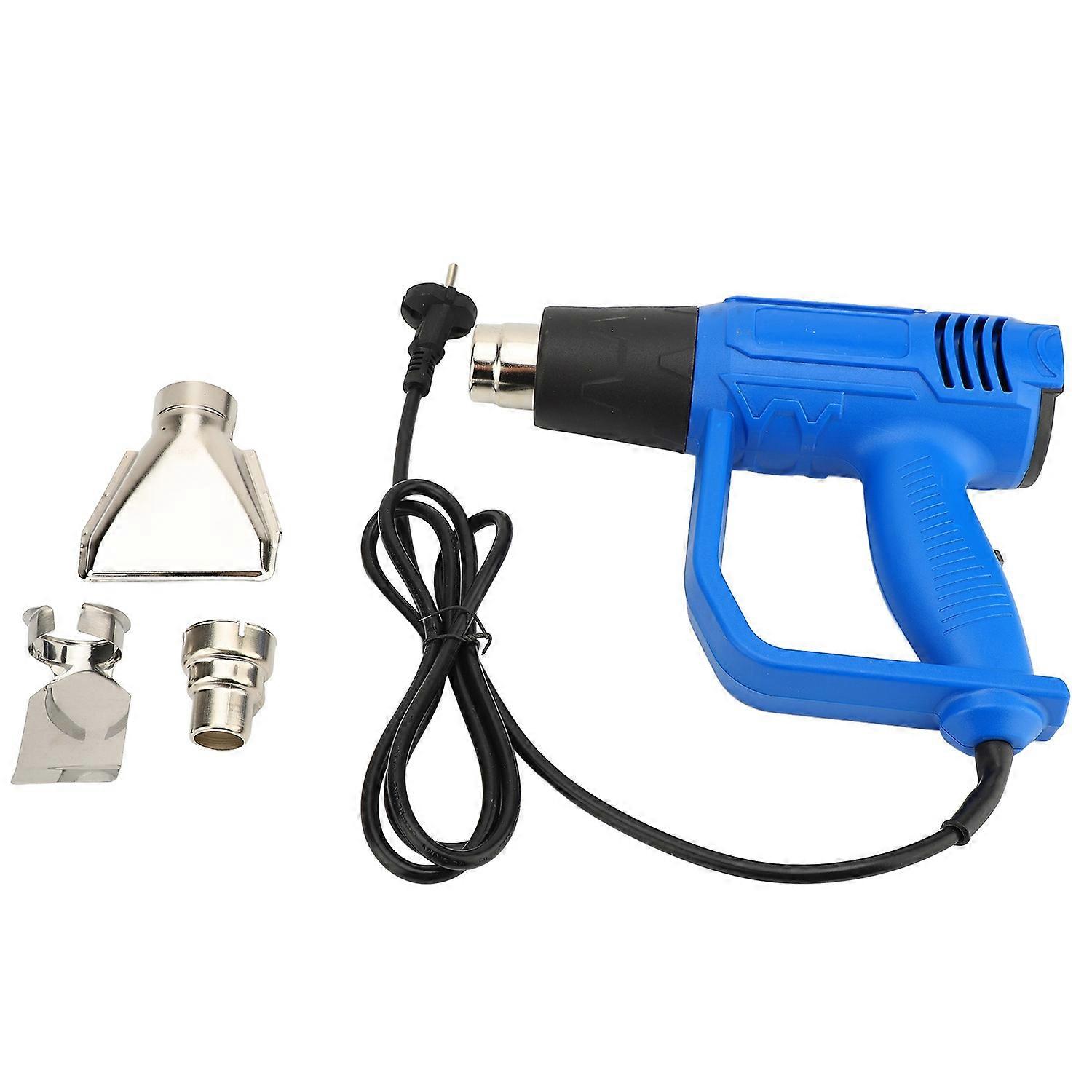 2000W Heavy Duty Heat Gun 2 Speed Adjustment Hot Air Gun Kit with 3 Nozzles for Crafts Shrink Wrap 2