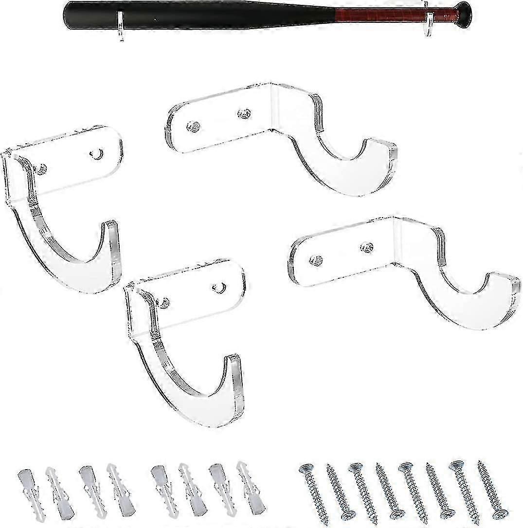 2 أزواج من الاكريليك تقف مضرب البيسبول، واضح مضرب بيسبول عرض الموقف، يتصاعد الجدار lightsaber،، تقف الخفافيش واضحة مع مسامير البيسبول