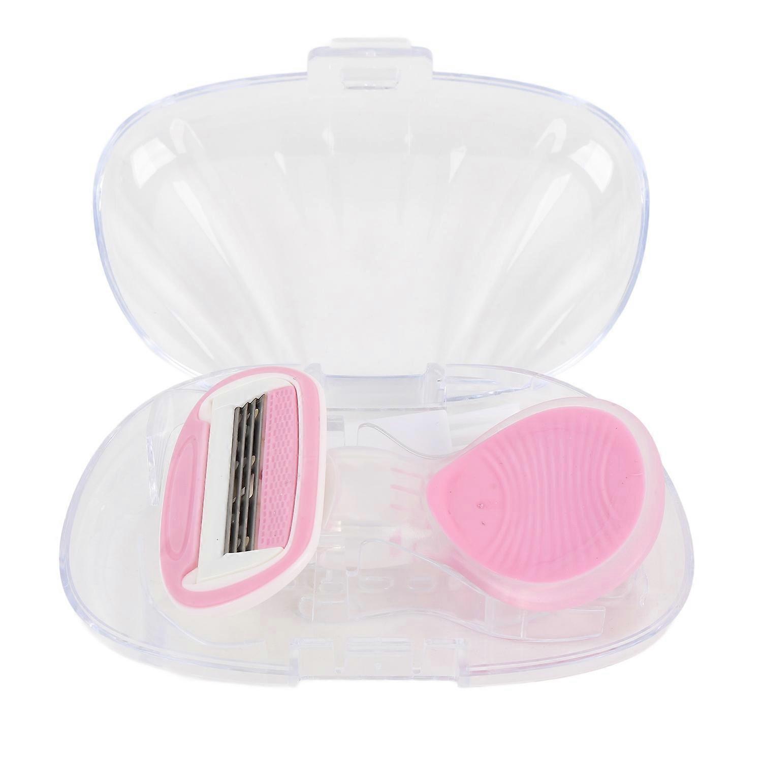 Women Manual Shaving Tool Wide Lubrication Strip 4 Layer Cutter Floating Head Manual Body Hair Trimm