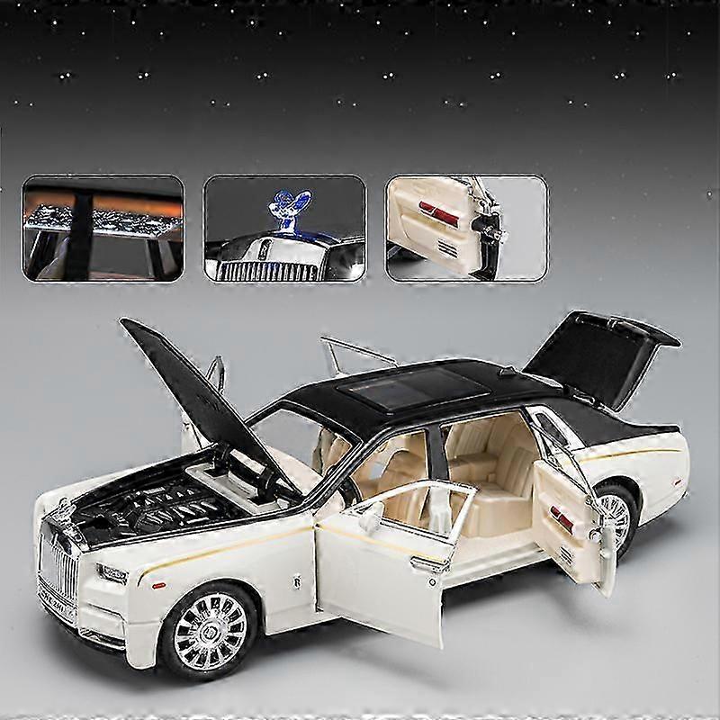1:24 רולס רויס פנטום Mansory סגסוגת רכב Diecasts צעצוע רכבים דגם רכב צליל ואור למשוך לאחור צעצועי רכב לילדים מתנות