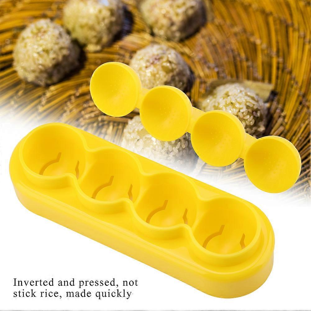 Rice Ball Mold, Small Ball Shape Rice Ball Making Mold Lovely Sushi Making Kit with Mini Spoon, Food Grade PP Material DIY Handicraft Rice Roll Bento