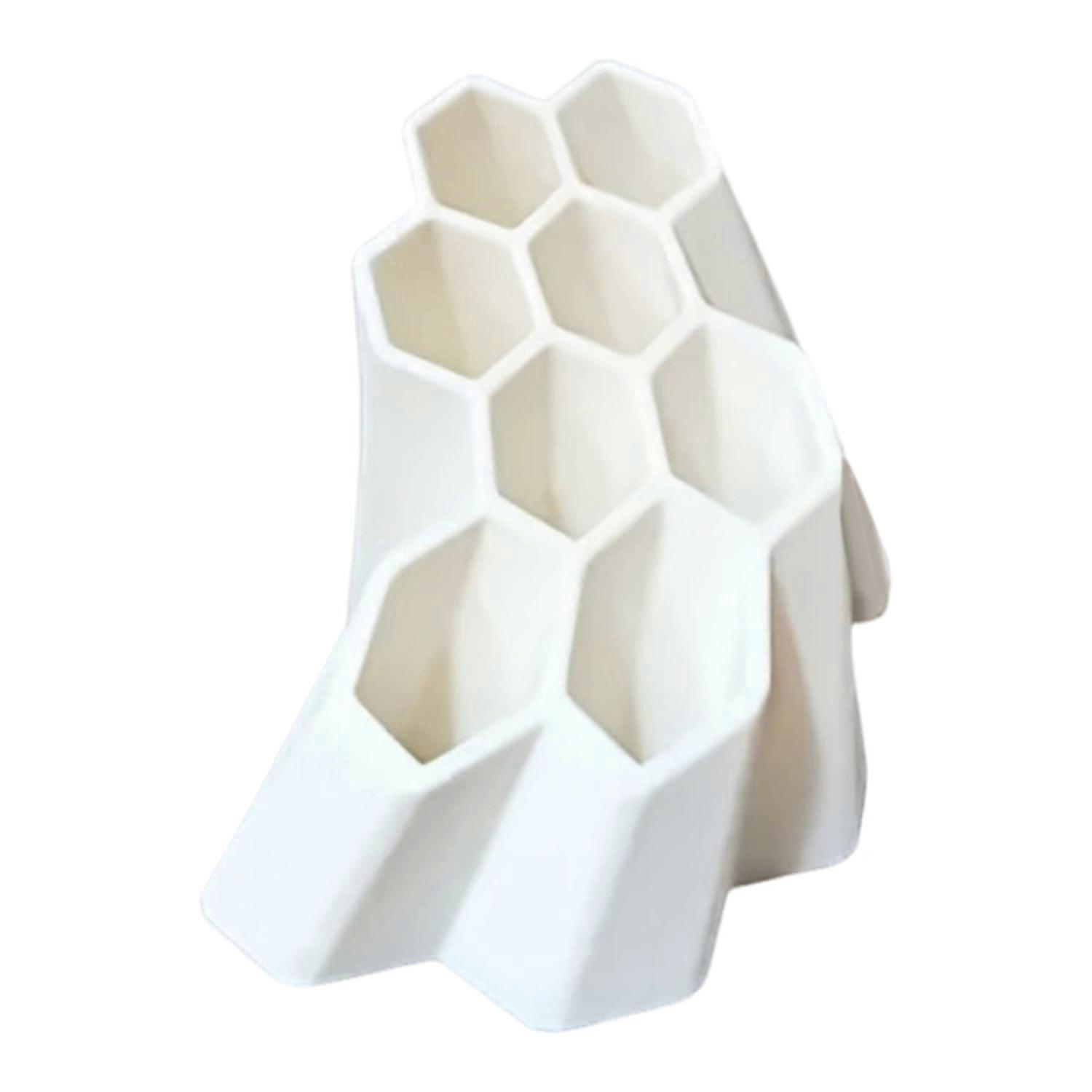 Toothbrush Stand High Durability Large Capacity Tooth-shaped Multipurpose Toothpaste Stationery