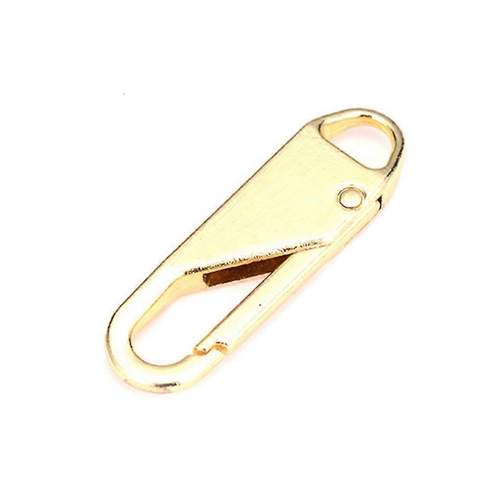 1PC Zipper Pull Replacement Repair Kit Slider Pull Tab Universal Fixer Metal Zippers for Head  Gold