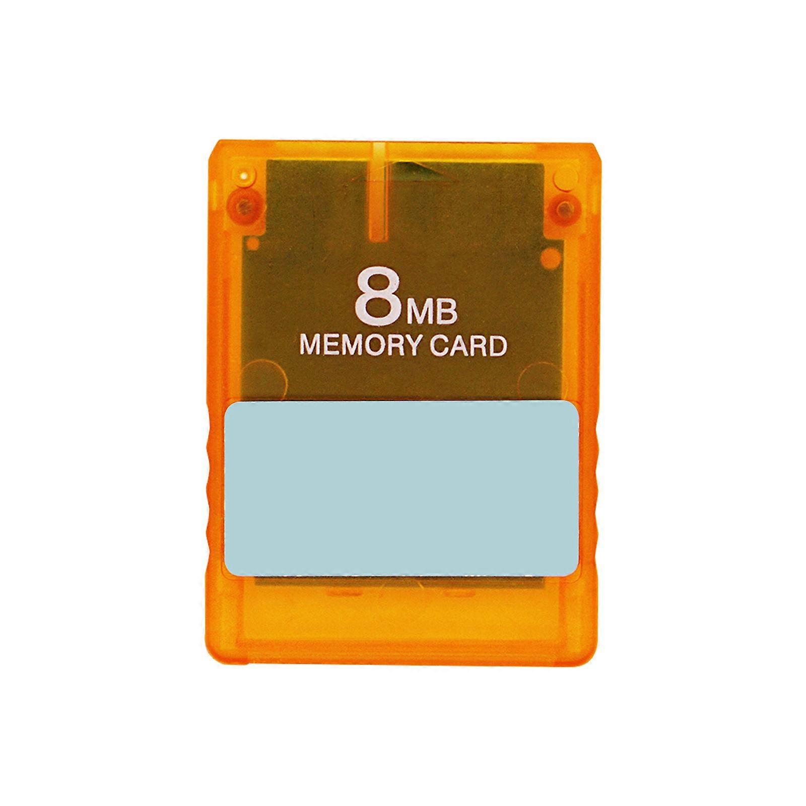 FreeMcBoot FMCB Program Card v1.953 for P2 Console , Memory Card 8MB Plug and Use Help Start Gaming Hard Disk Transparent orange